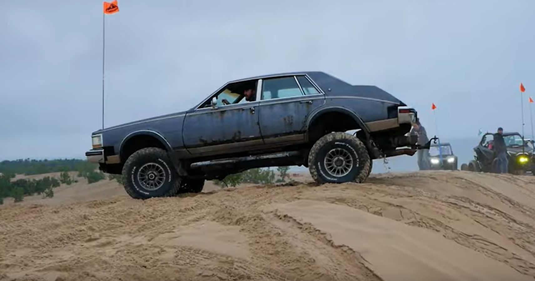 4x4 Cadillac at the sand dunes before truck pull 