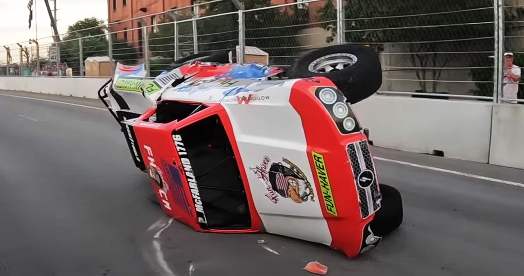 Watch Cleetus McFarland Wreck His Stadium Super Truck While Racing In