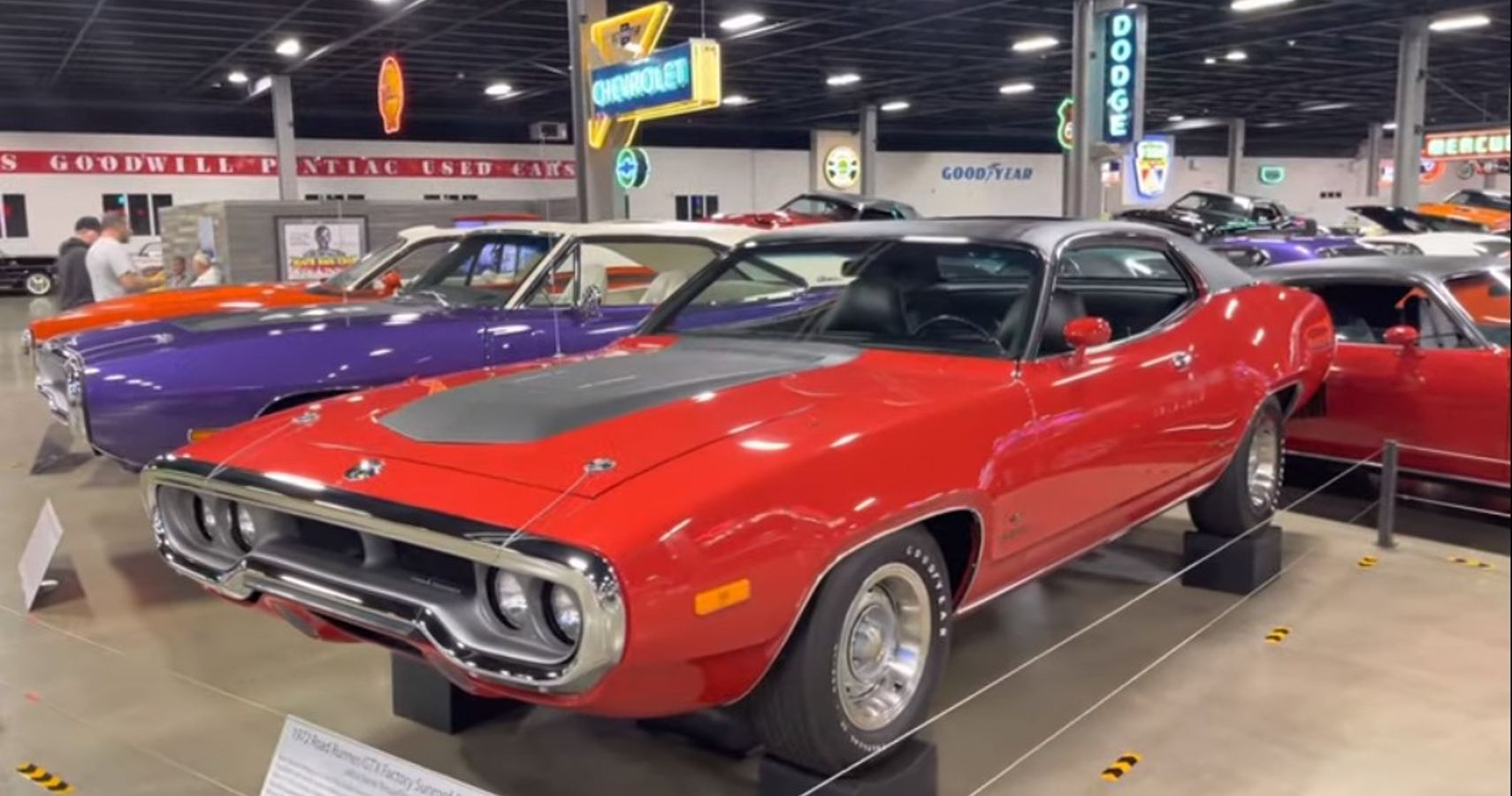 1972 Red Plymouth Road Runner On Display