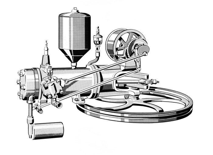Engine of the Benz Patent Motorwagen 