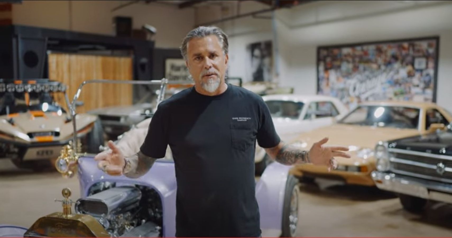 Gas Monkey Garage & Richard Rawlings YouTube Channel Richard talking  With King T in background 