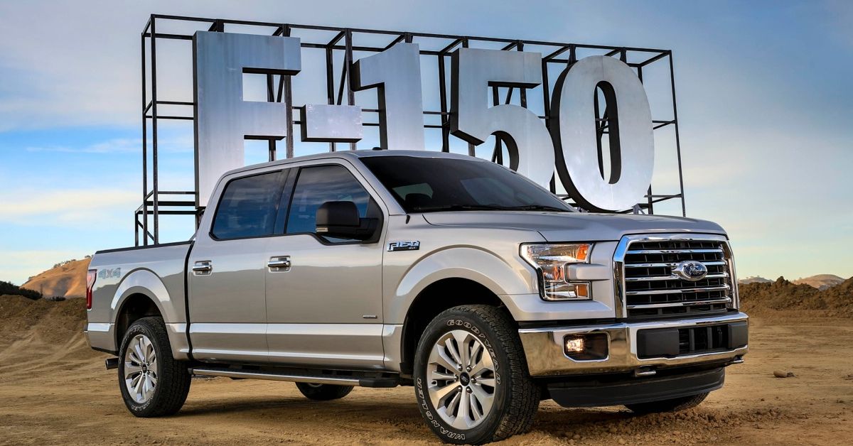 Grey 2017 Ford F-150 front view 