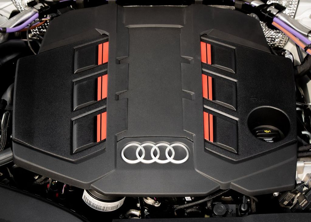 Grey 2020 Audi S7 Sportback TDI engine 