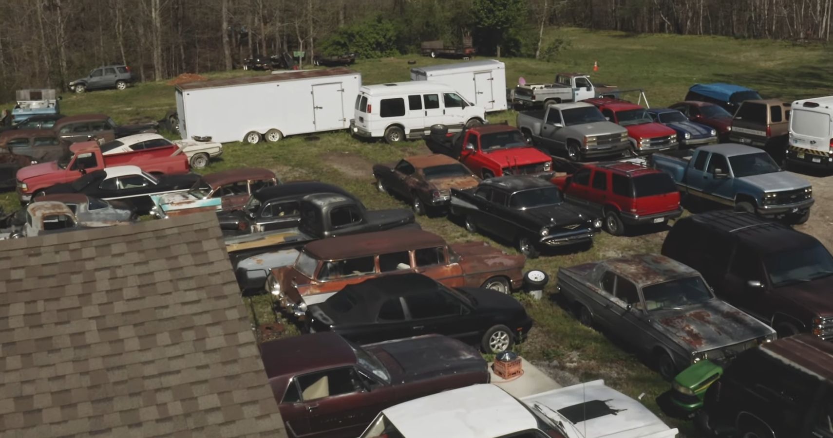 Hagerty Barn Find Aerial Shot