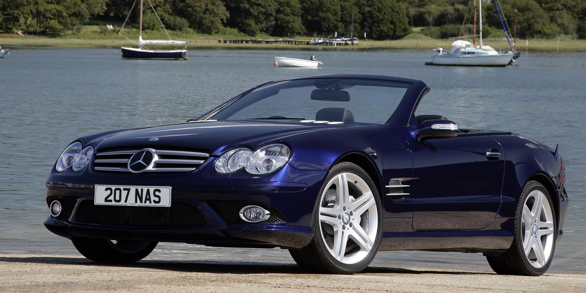 Mercedes SL-Class Front Quarter Blue