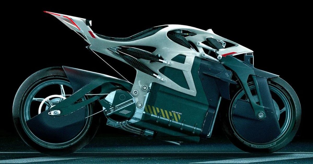 Moto Sapien concept motorcycle side view