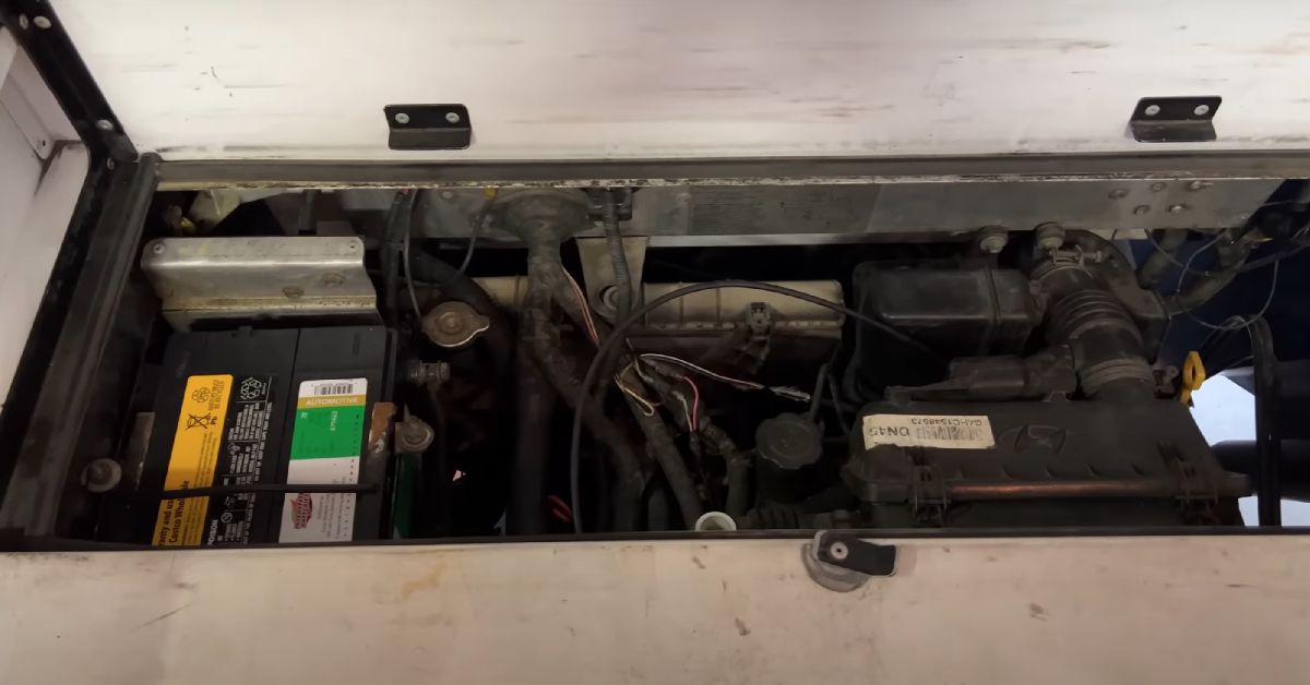 Engine Area of a Meter Maid Car