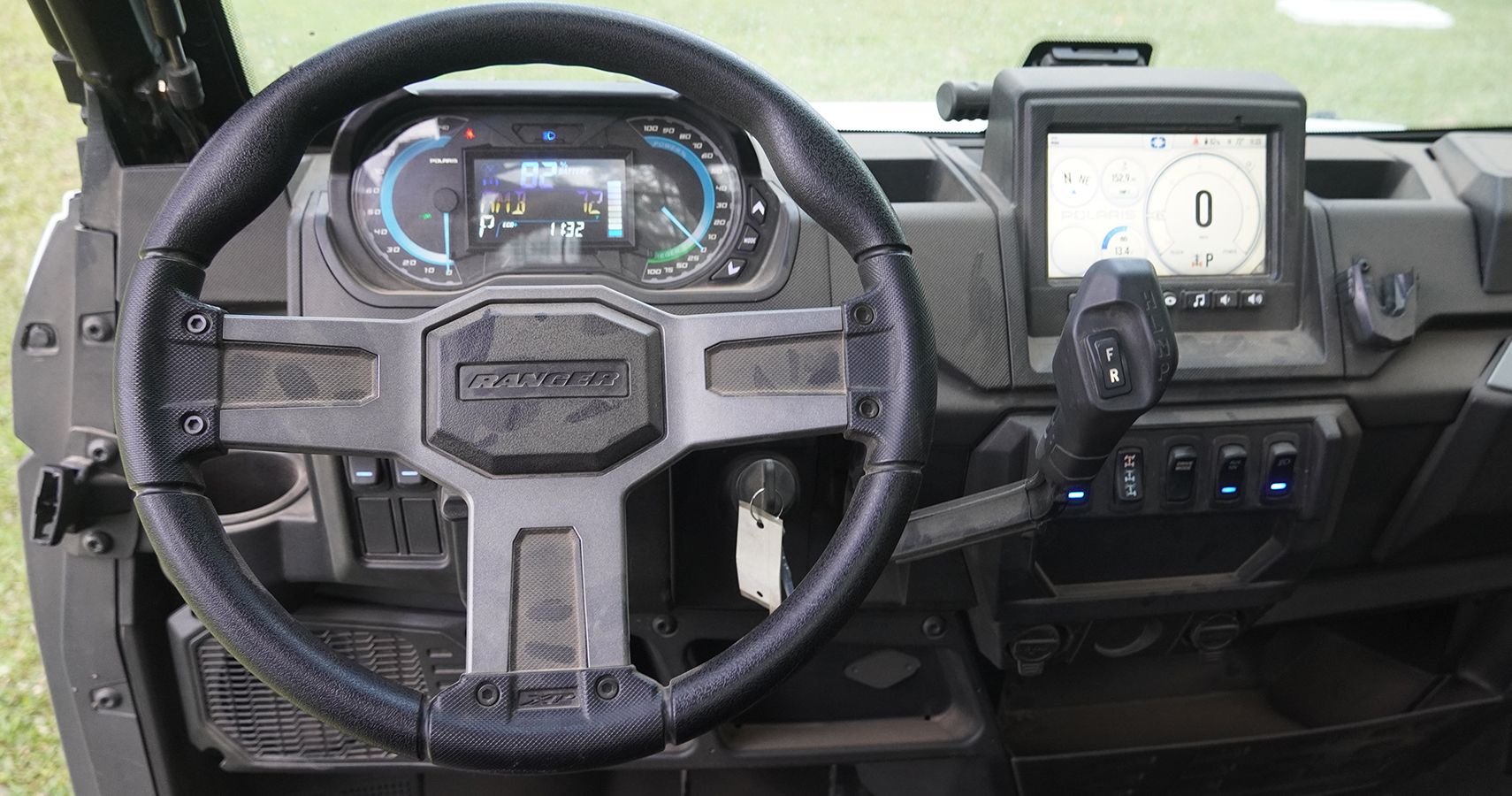 Polaris Ranger XP Kinetic Review Dash and steering wheel