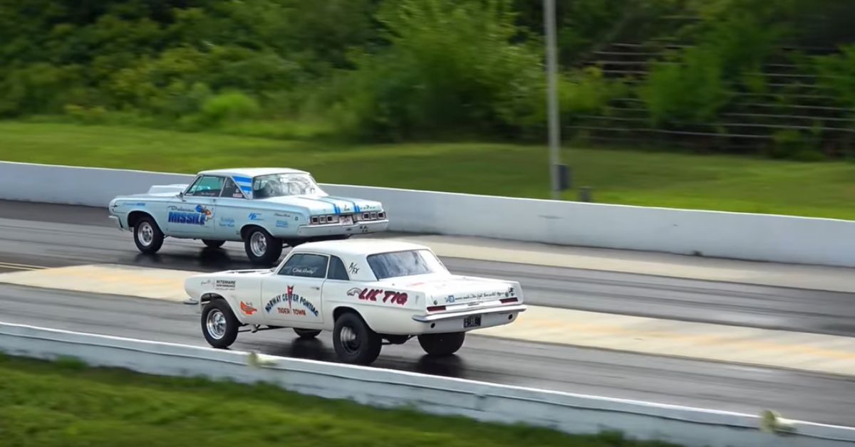 See And Hear Epic 60s Muscle Cars Race At The US 41 Drag Strip