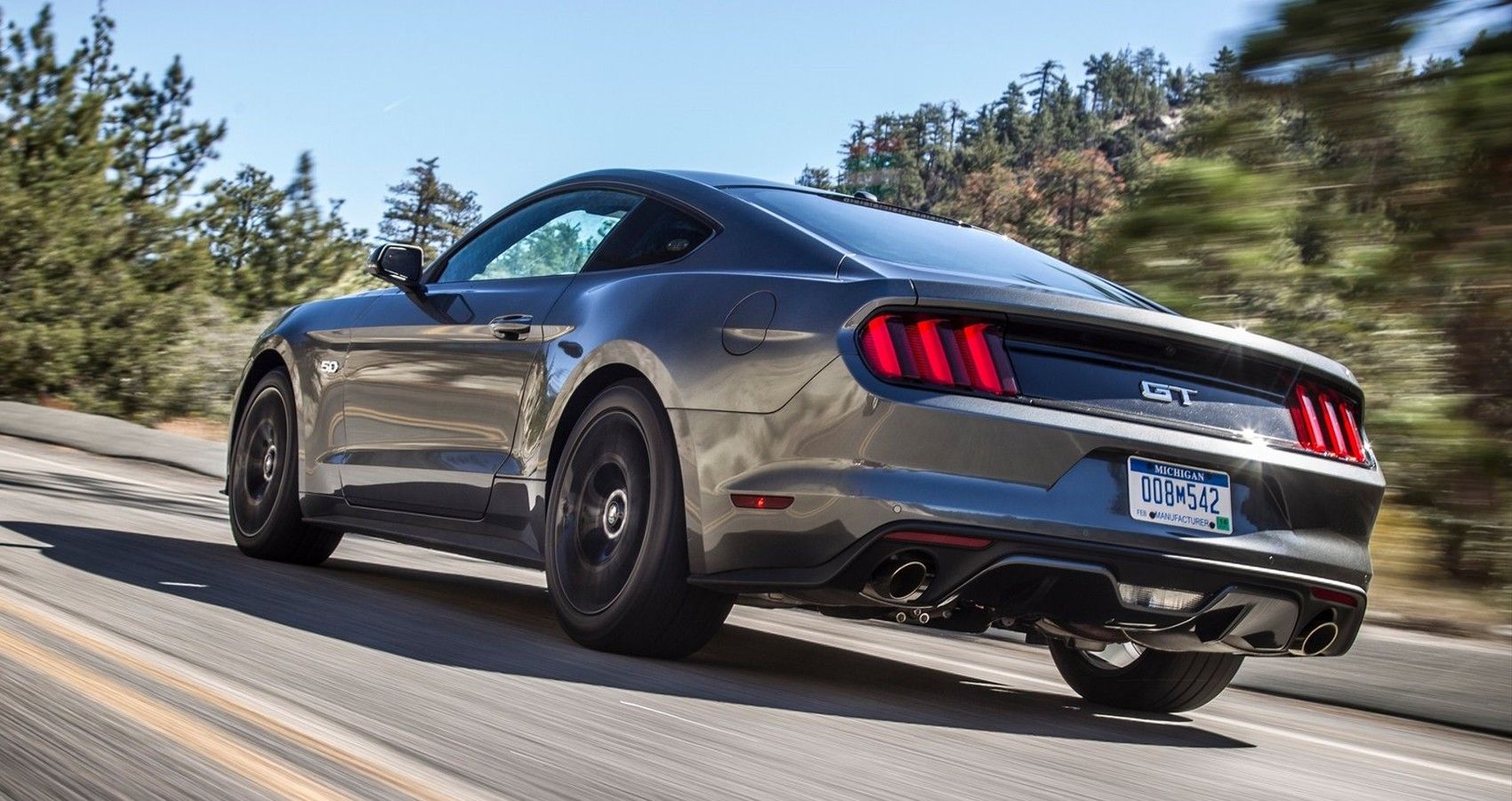 Gray 2015 Ford Mustang GT