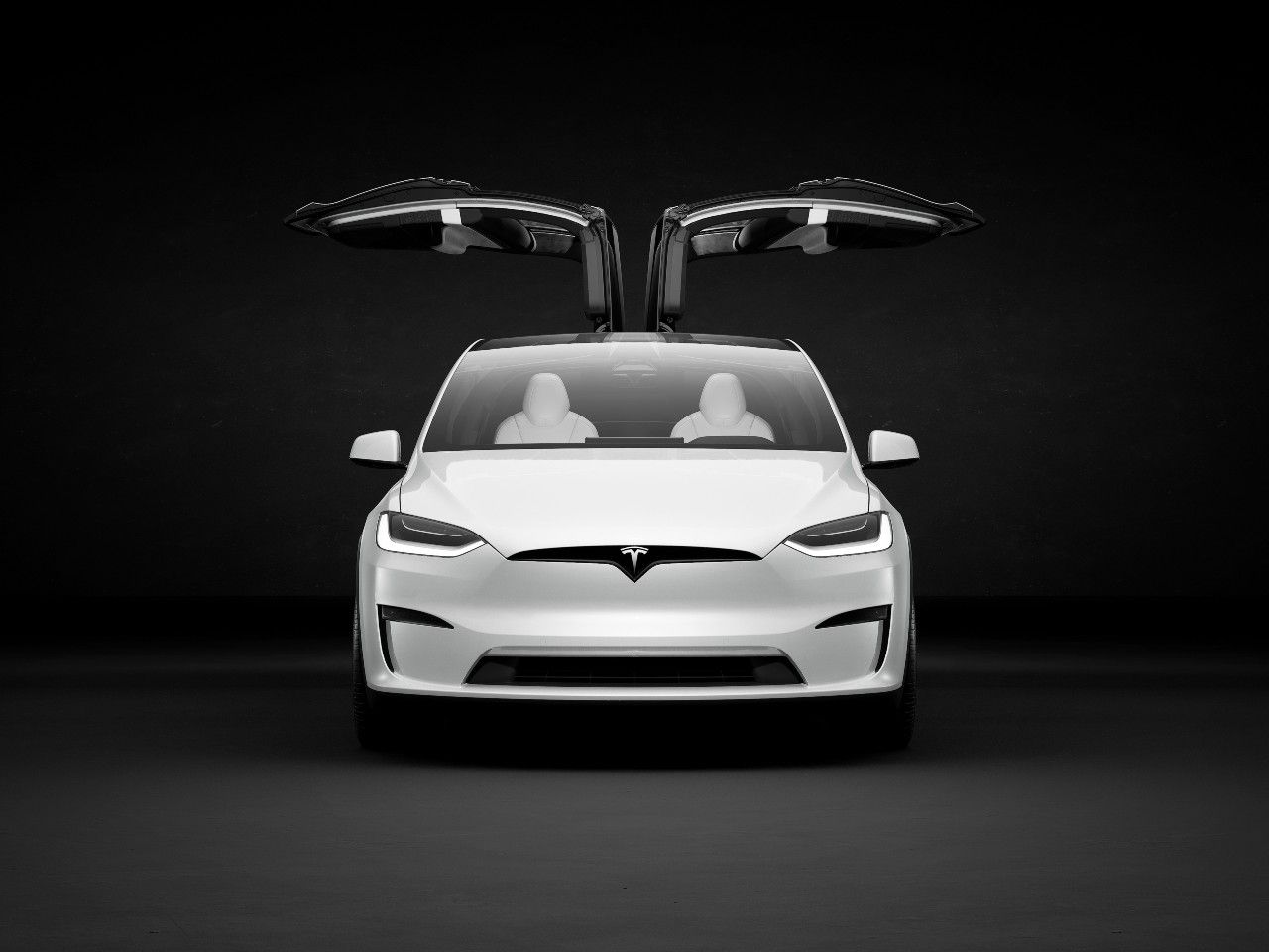 Tesla X Doors Up