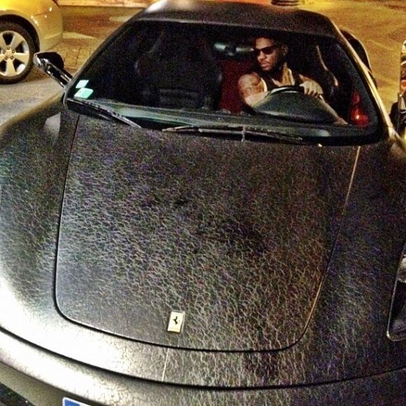 The Game's Leather Wrapped Ferrari 