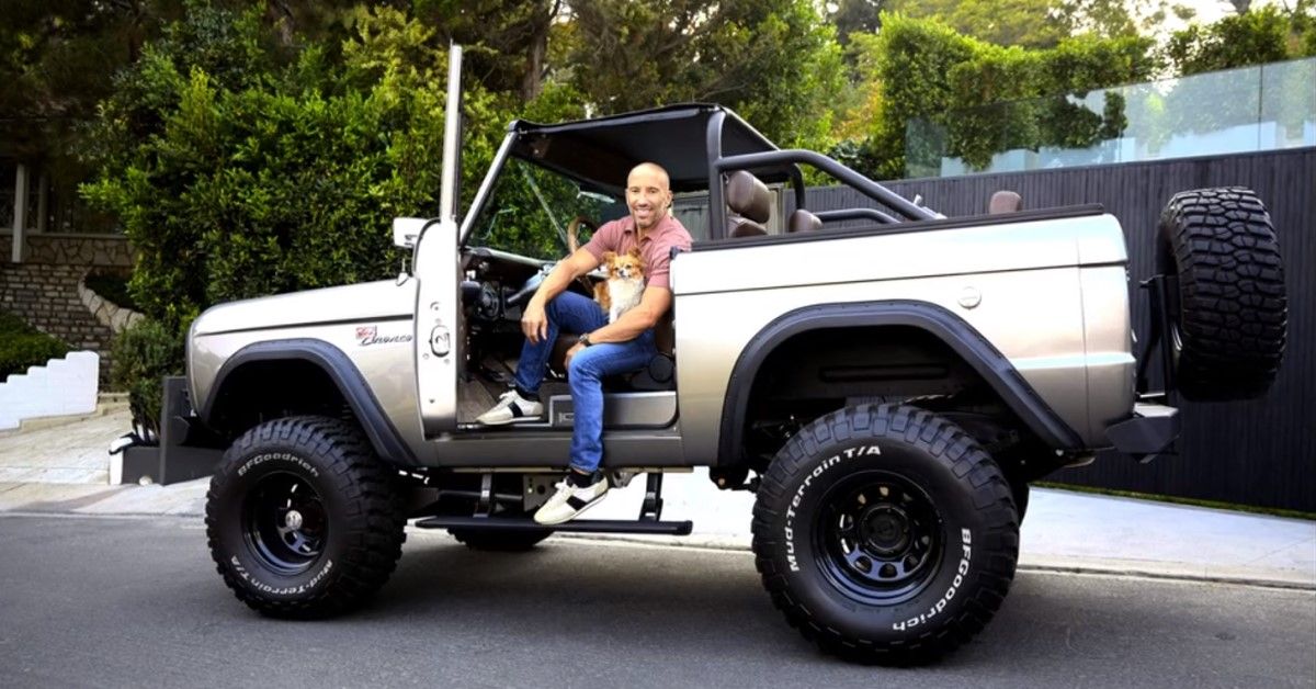 Jason Oppenheim flaunting one of his cool rides