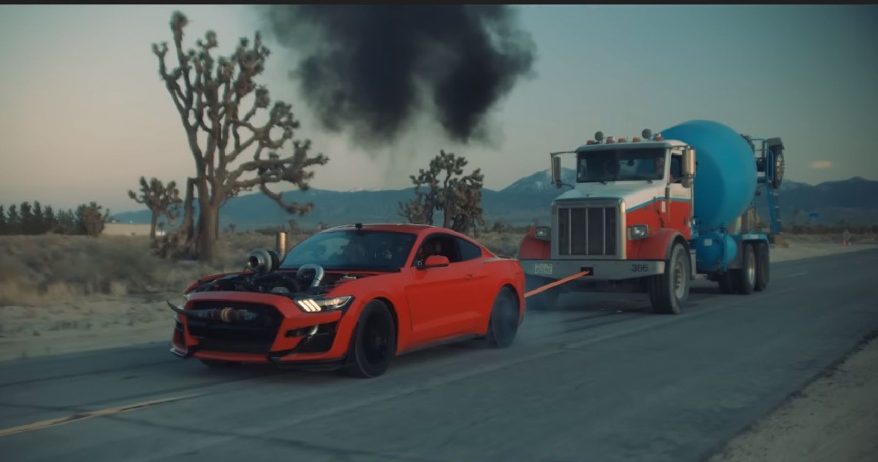 Here's What Happens When A CumminsSwapped Ford Mustang Tows A 40,000