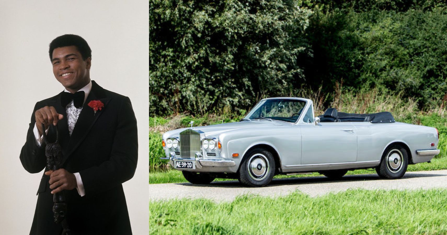 Muhammad Ali And 1970 Rolls-Royce Silver Shadow Convertible