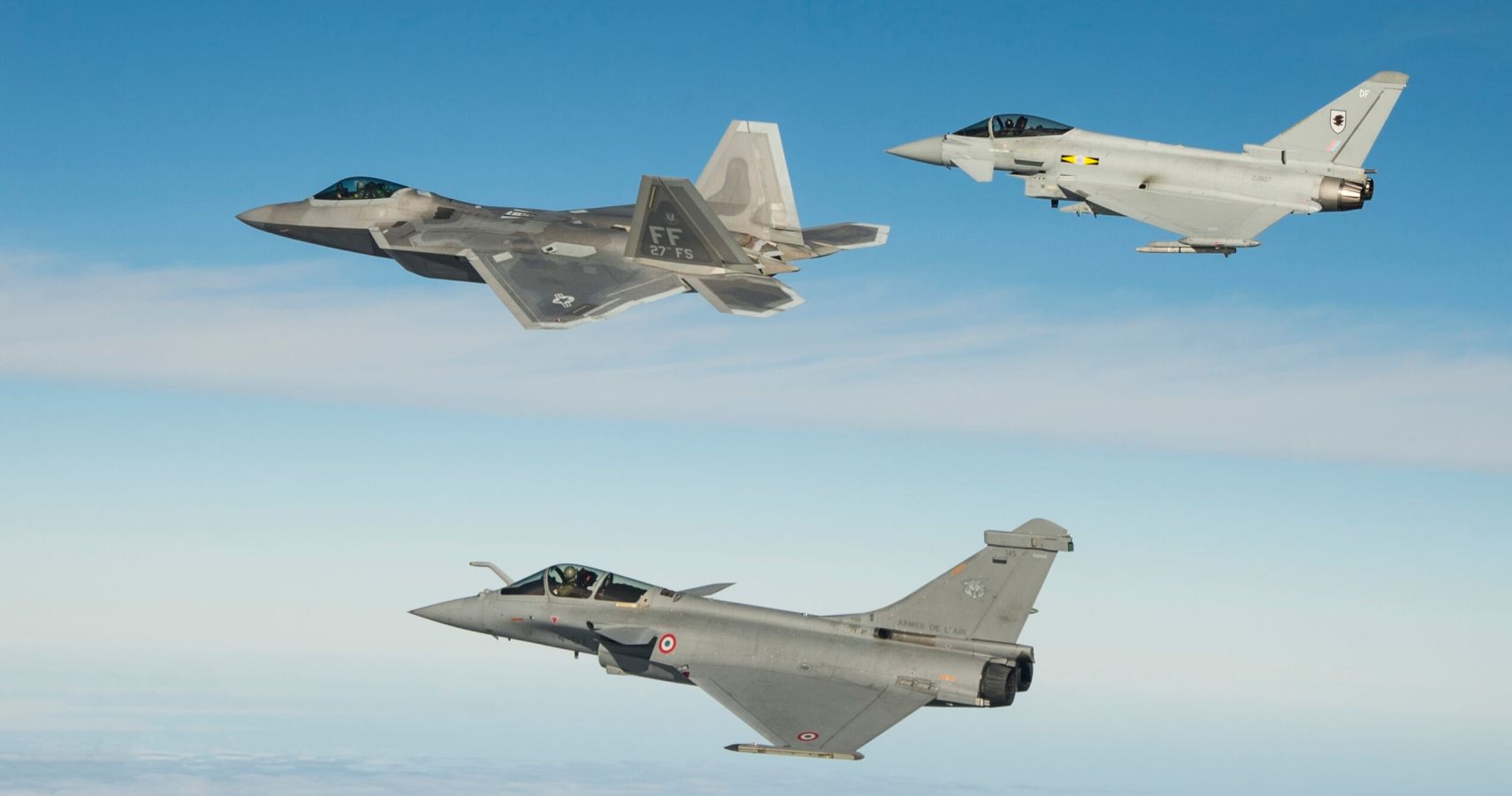 Here’s How The F-22 Raptor Fares Against The Eurofighter Typhoon