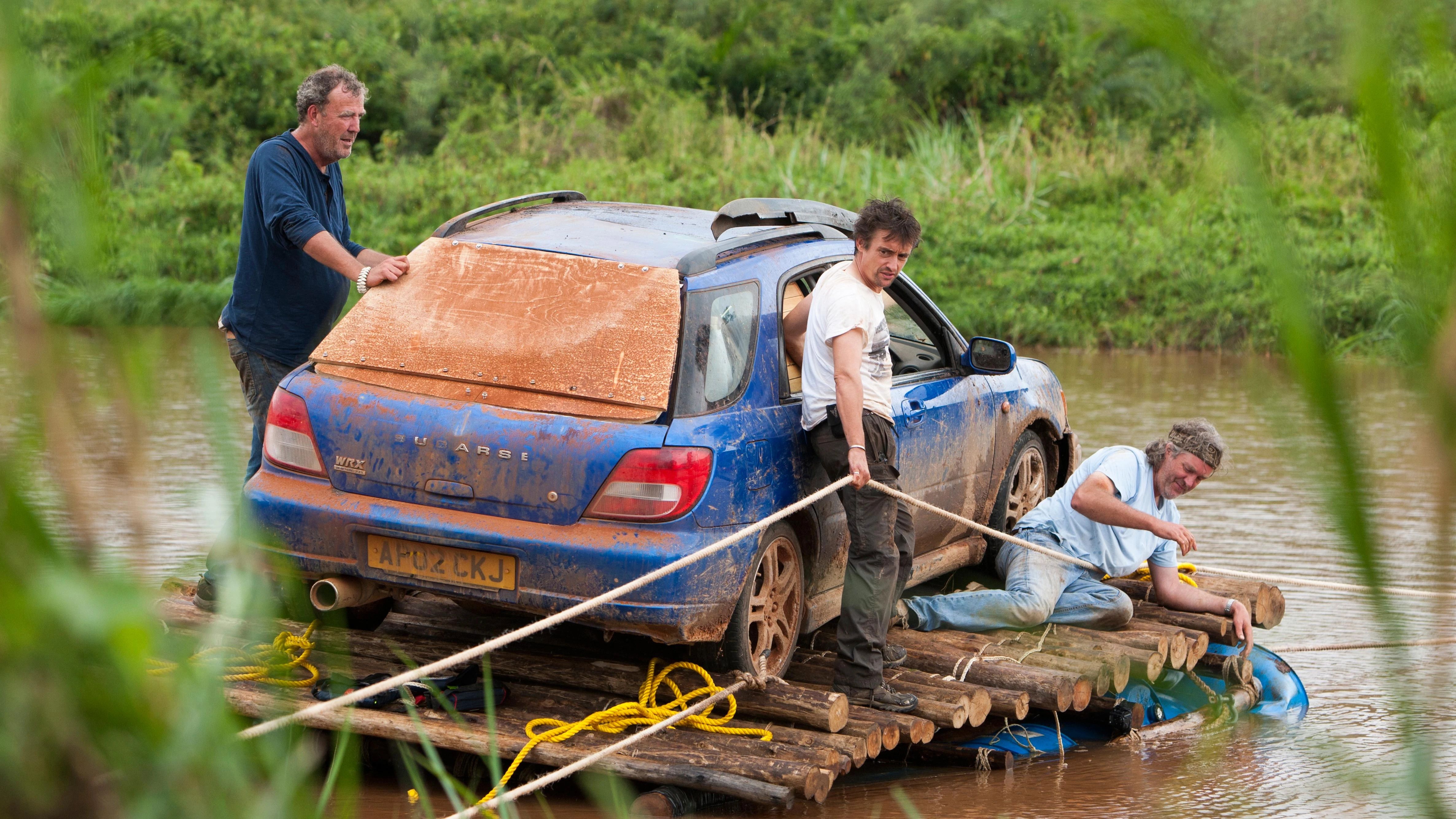 Top Gear Boys On Raft During Africa Special
