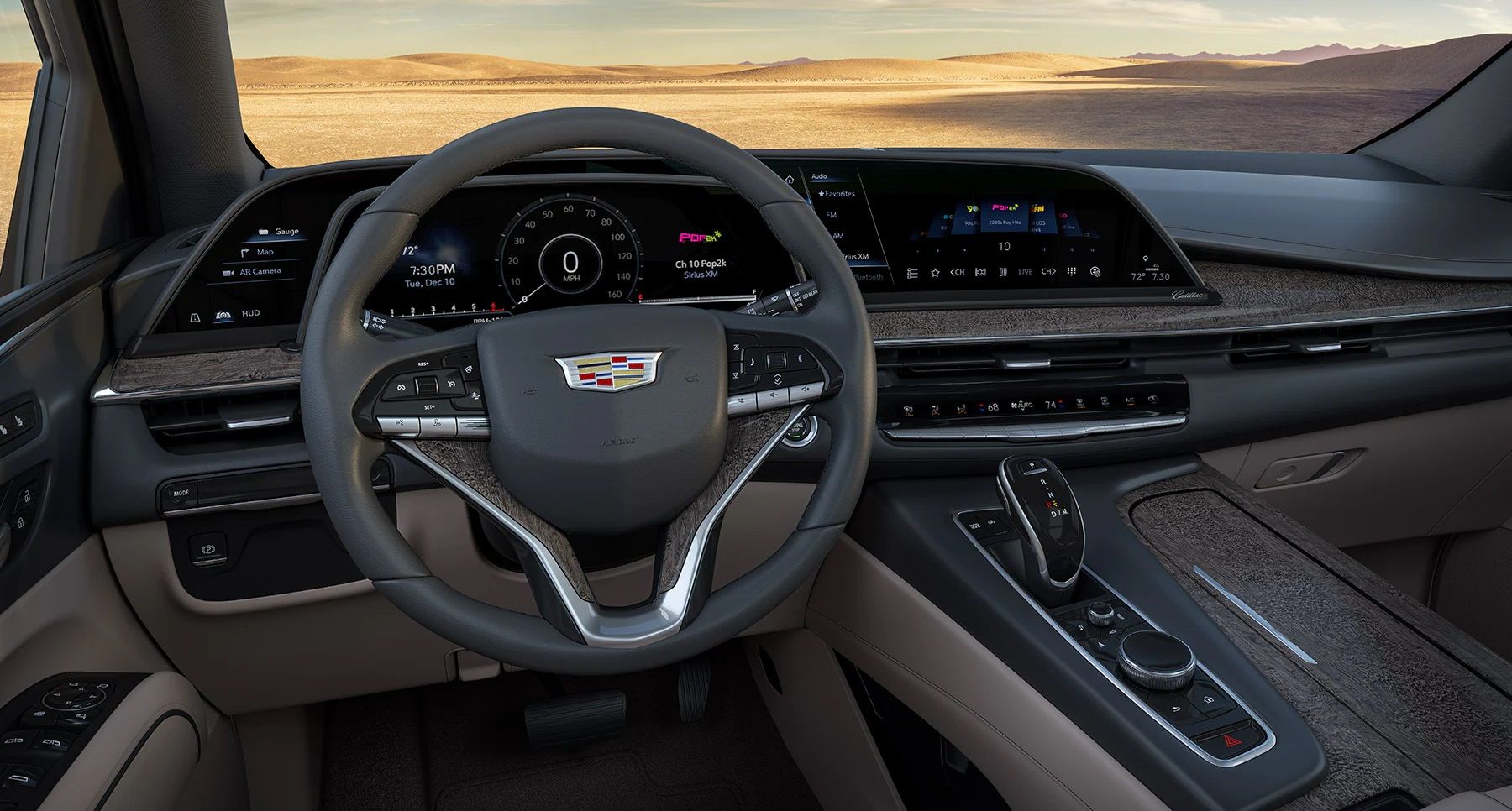 The interior of the 2023 Cadillac Escalade. 