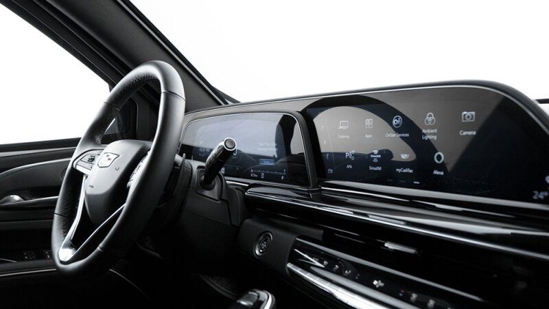 Armored Cadillac Escalade's interior dashboard
