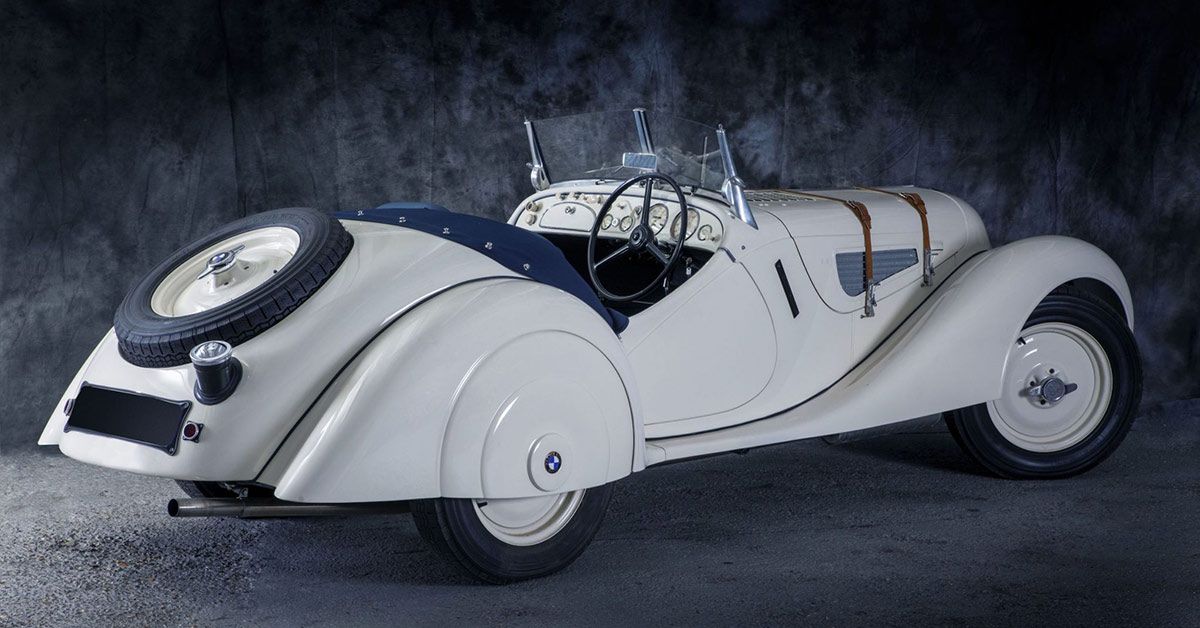 1937-Frazer-Nash-BMW-328-Roadster-(white)---Rear