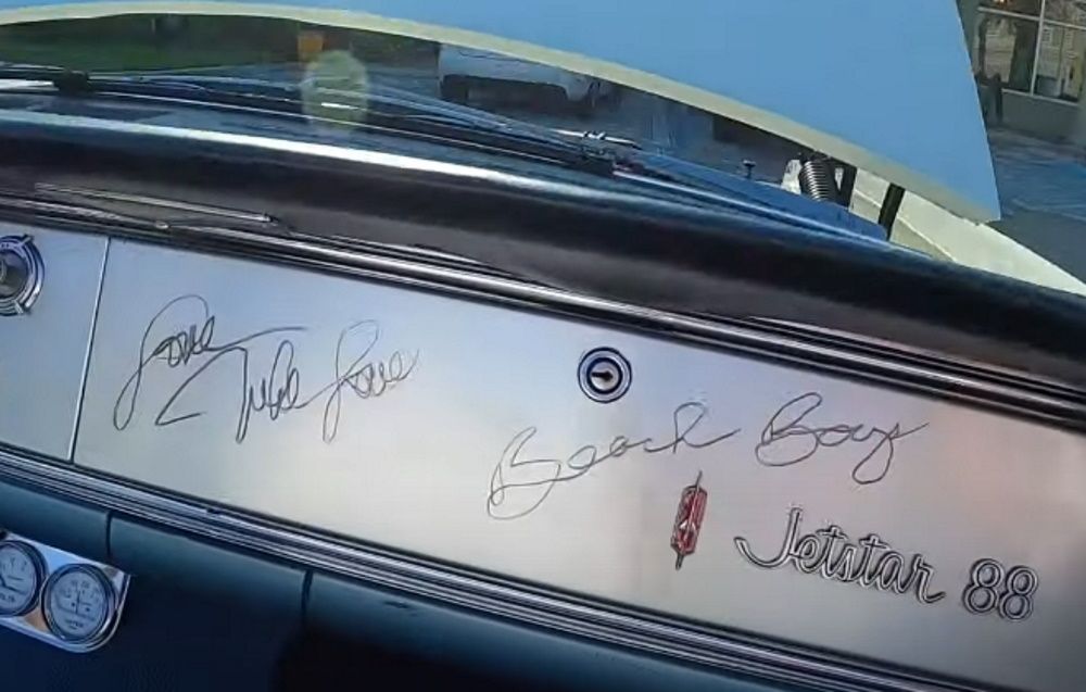 The Beach Boys' Mike Love signed this 1965 Oldsmobile Jetstar 88 Convertible