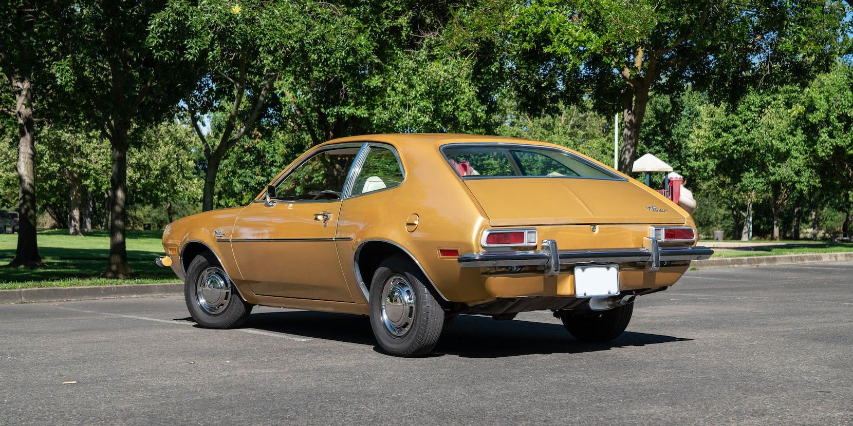 Brown 1973 Ford Pinto Parked Outside