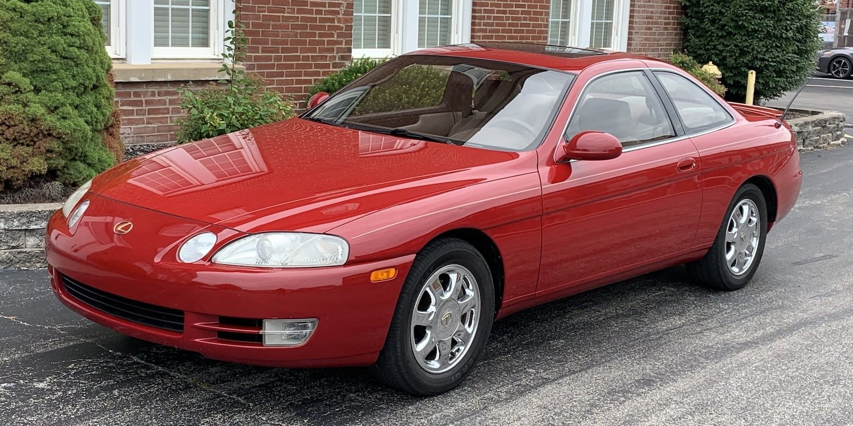 Red 1995 Lexus SC400 - Front Quarter