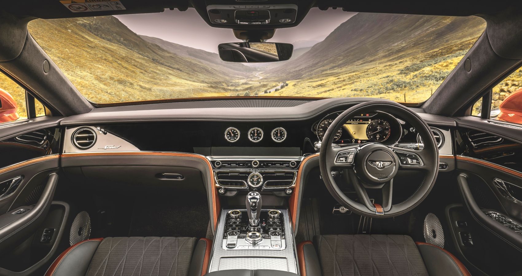 Interior of the 2023 Bentley Flying Spur Speed