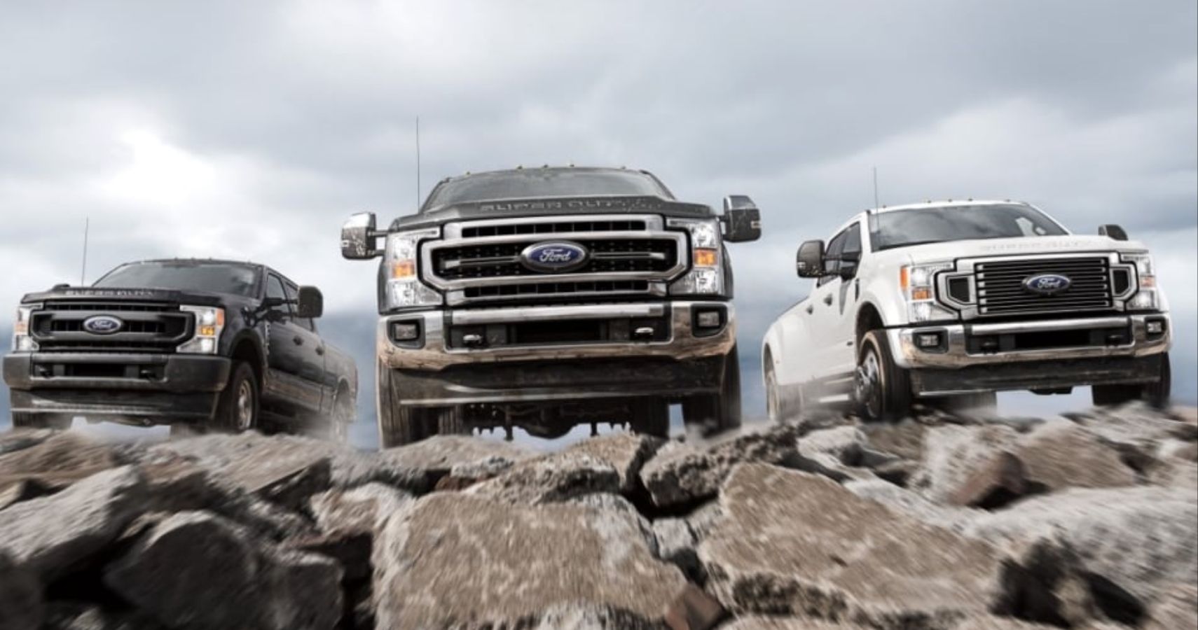 2021 Ford F-Series Super Duty Front View Of The Lineup