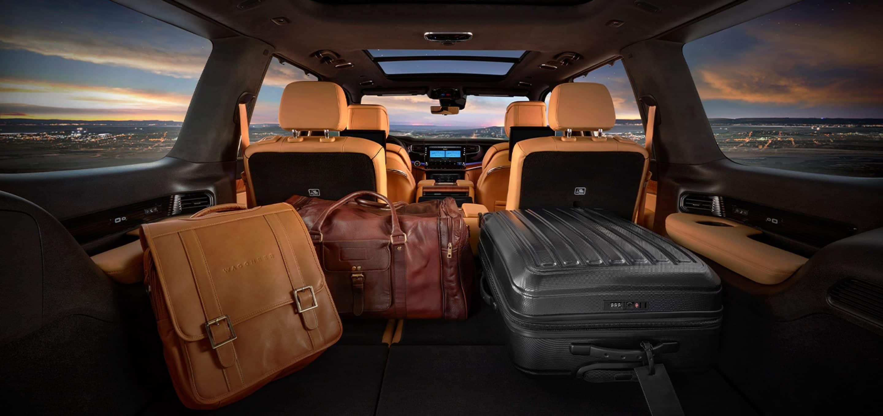 The cargo space in the 2022 Jeep Grand Wagoneer.