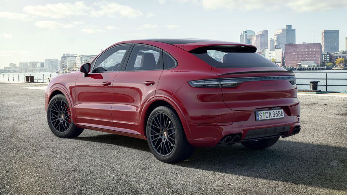 2022-Porsche-Cayenne-Coupe-GTS-(Red)---Rear