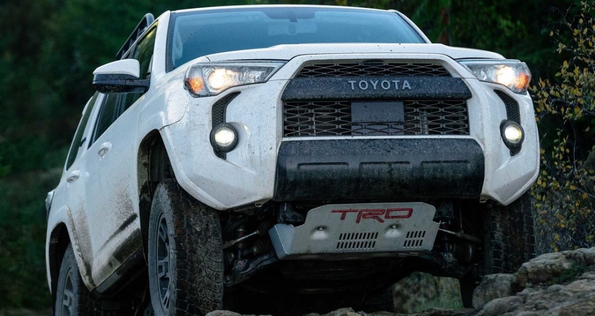 2022 Toyota 4Runner TRD Pro Front profile on rock