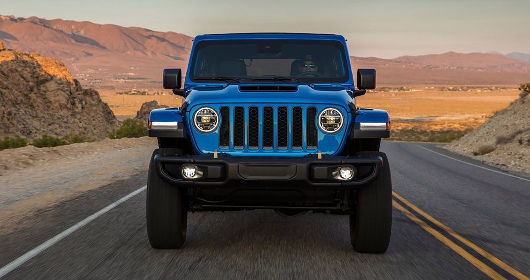 2022-jeep-wrangler-rubicon on the road