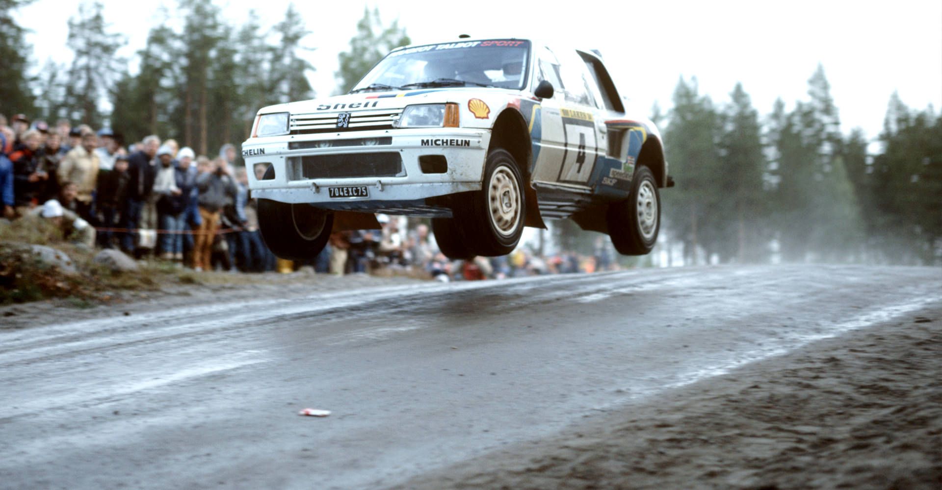 Peugeot 205 T16 Rally During 1984 Rally Finland