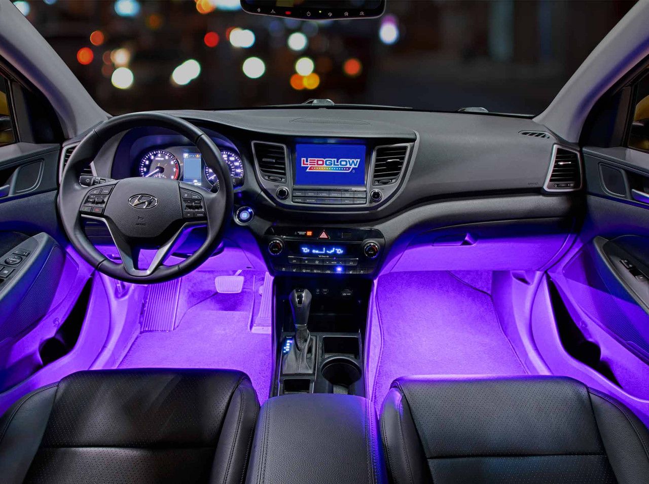 4pc Purple LED Interior Lighting Kit