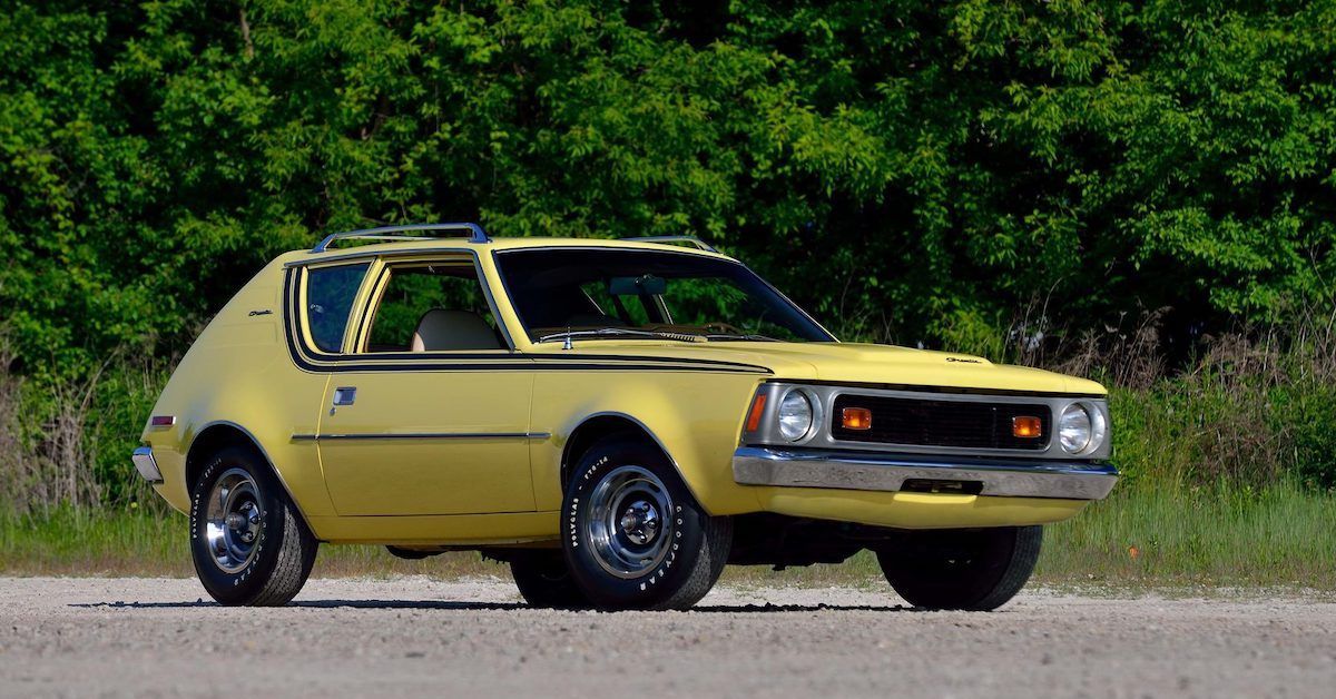 Yellow 1972 AMC Gremlin Classic Car 