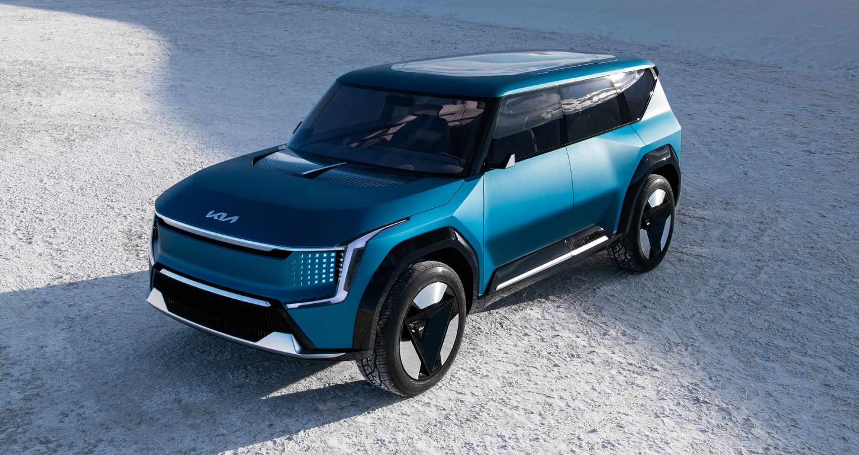 Forthcoming All-Electric Kia EV9 SUV In Concept Form