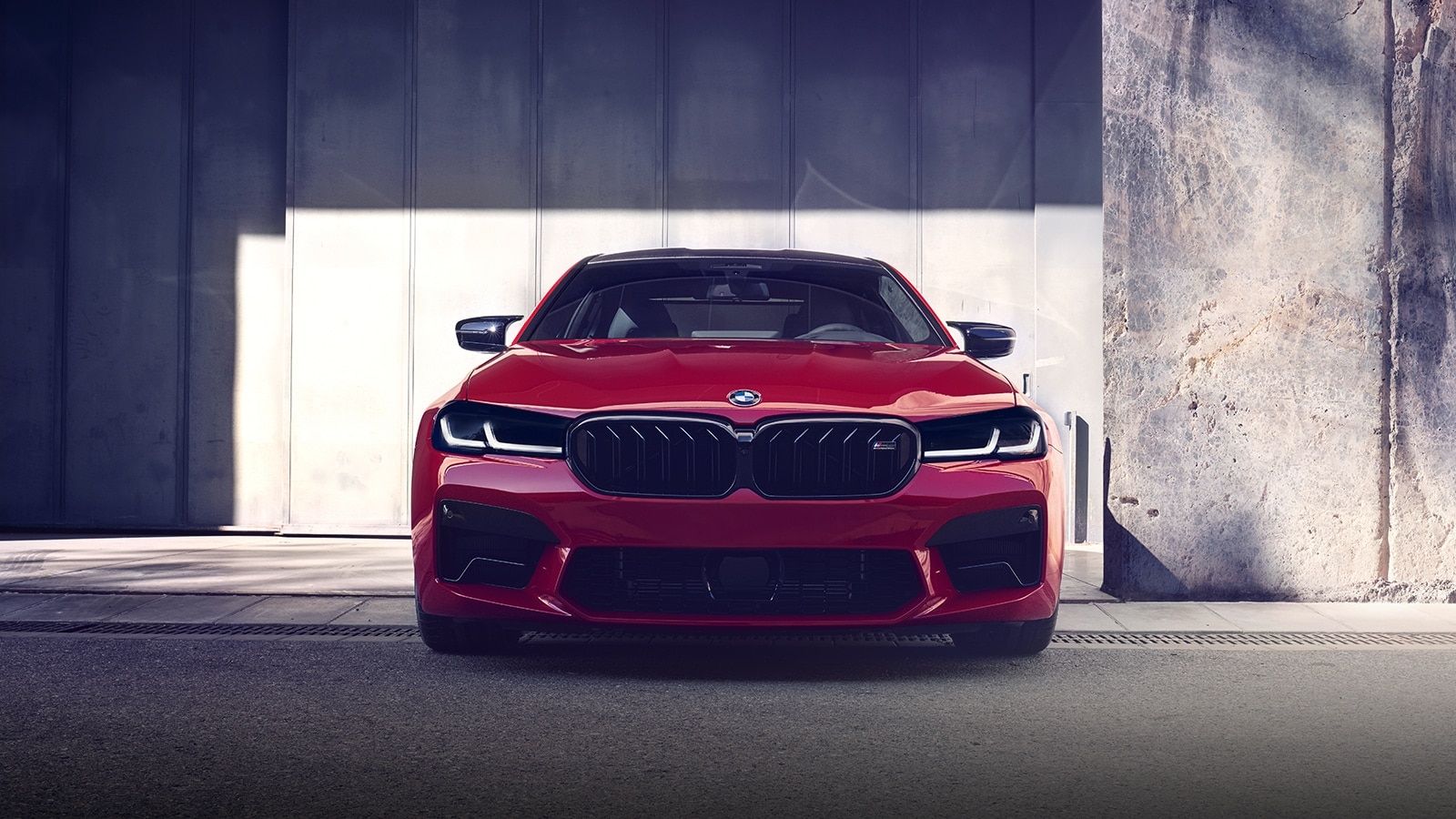 The front end of the BMW M5 Competition. 