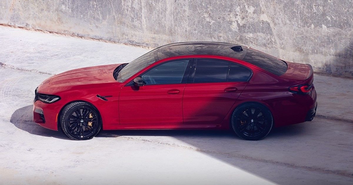 A look at the exterior of the BMW M5 Competition. 
