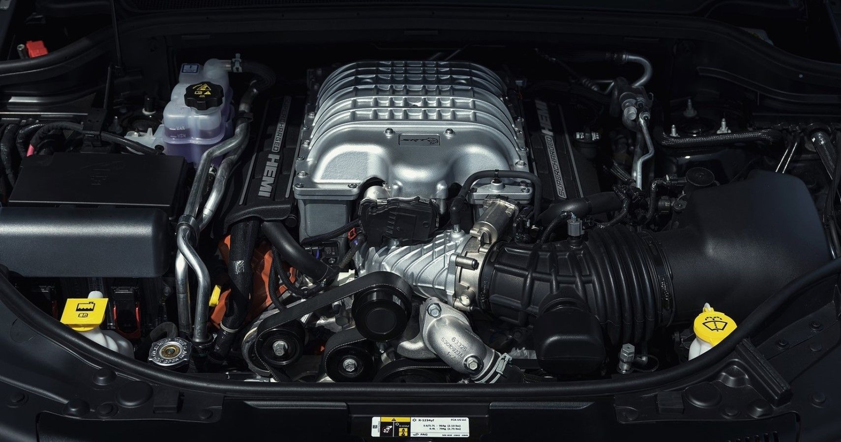 2023 Dodge Durango SRT Hellcat HEMI V8 engine view