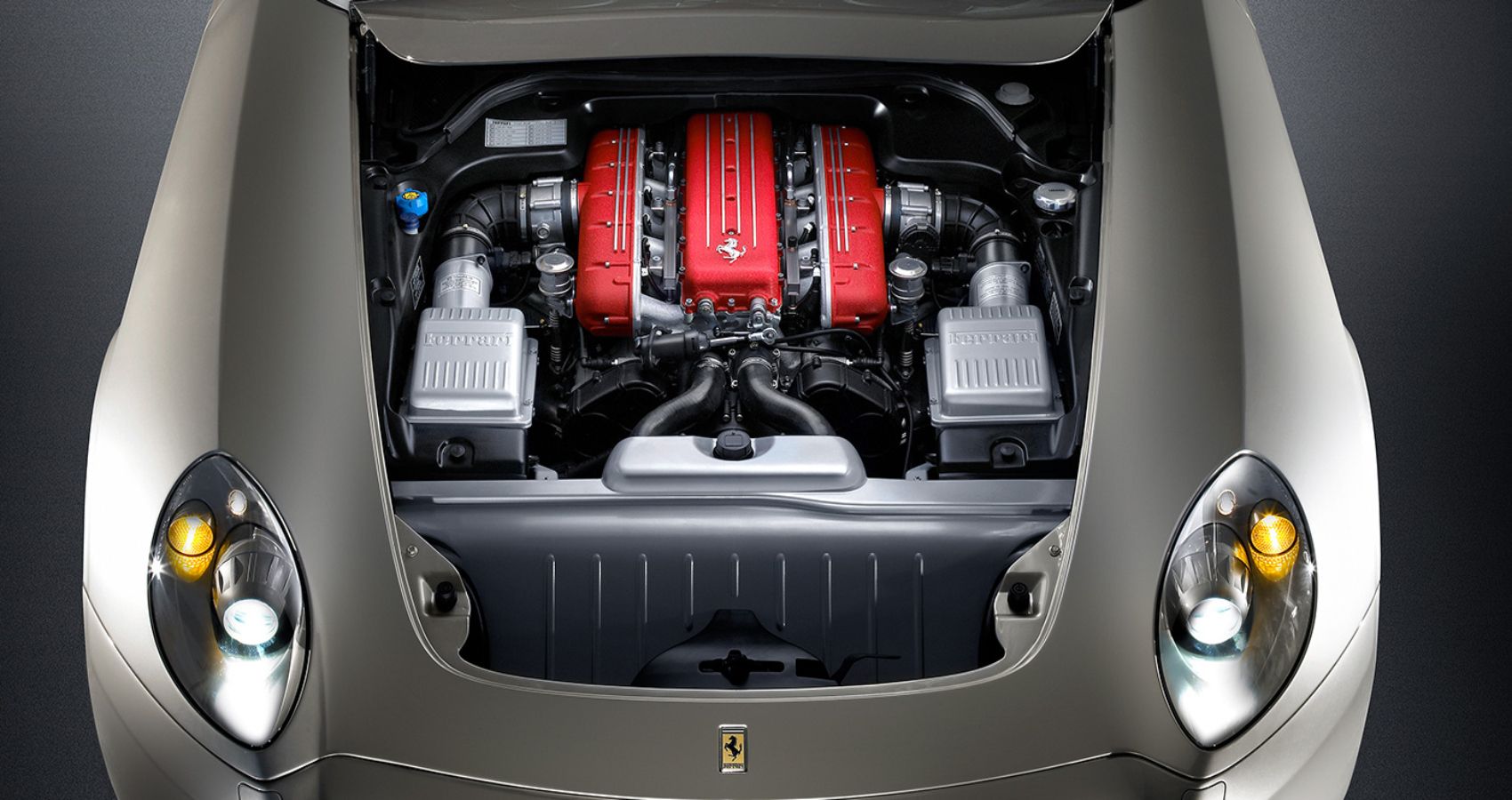 Ferrari 612 Scaglietti V12 Engine Top Image
