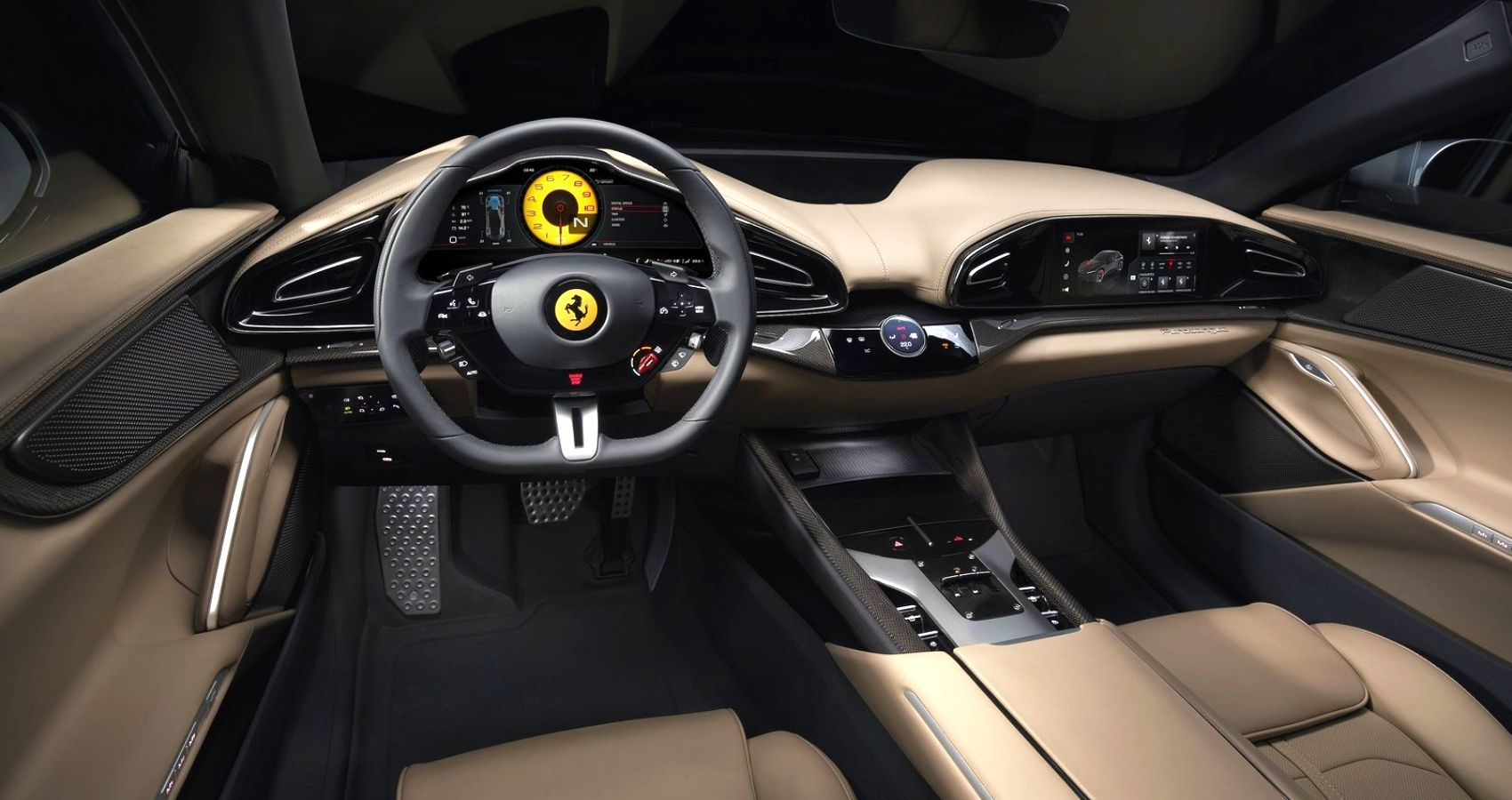 A Detailed Look Inside The Ferrari Purosangue's Cabin