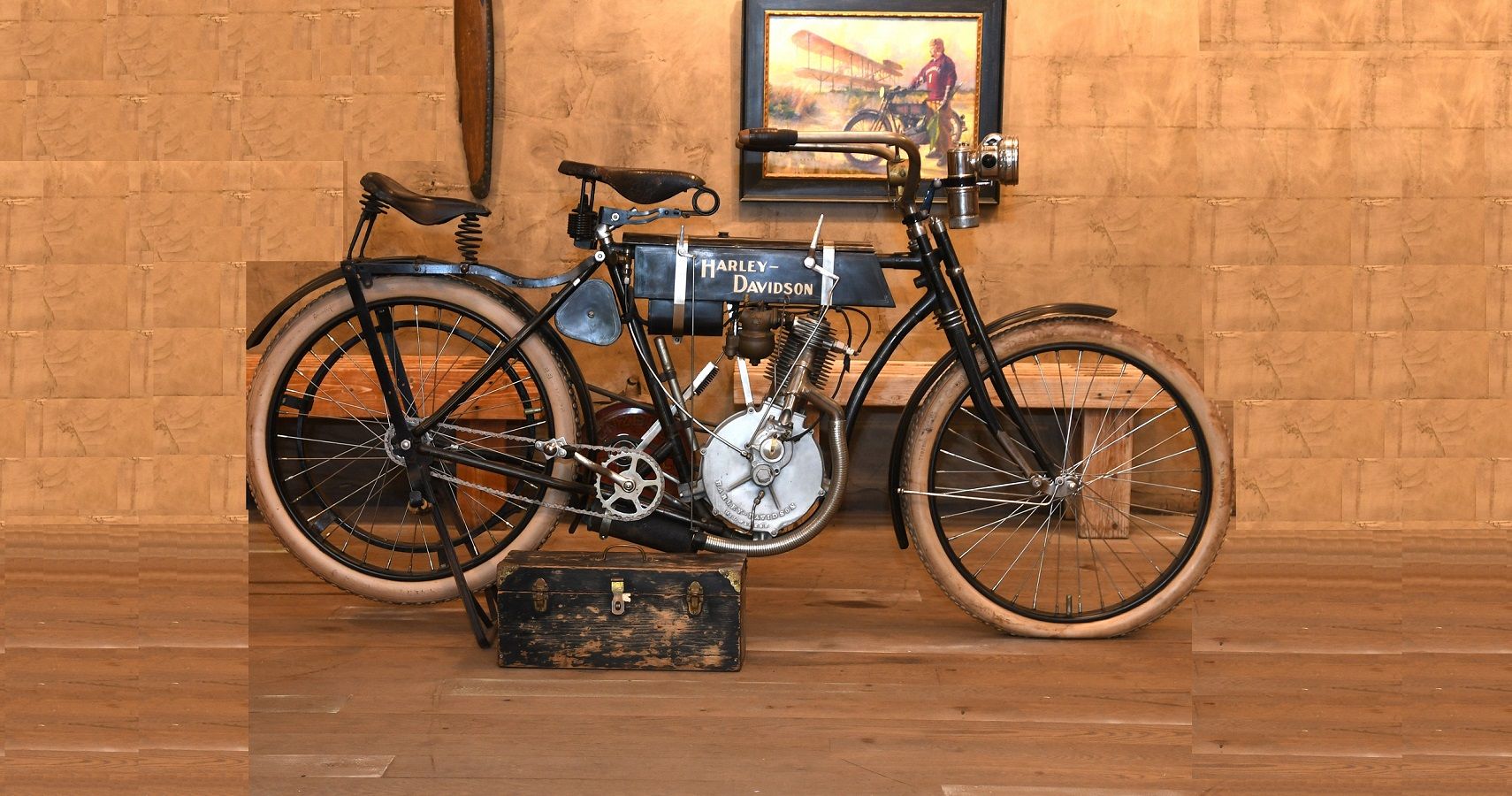 Harley-Davidson First Production Bike On Display
