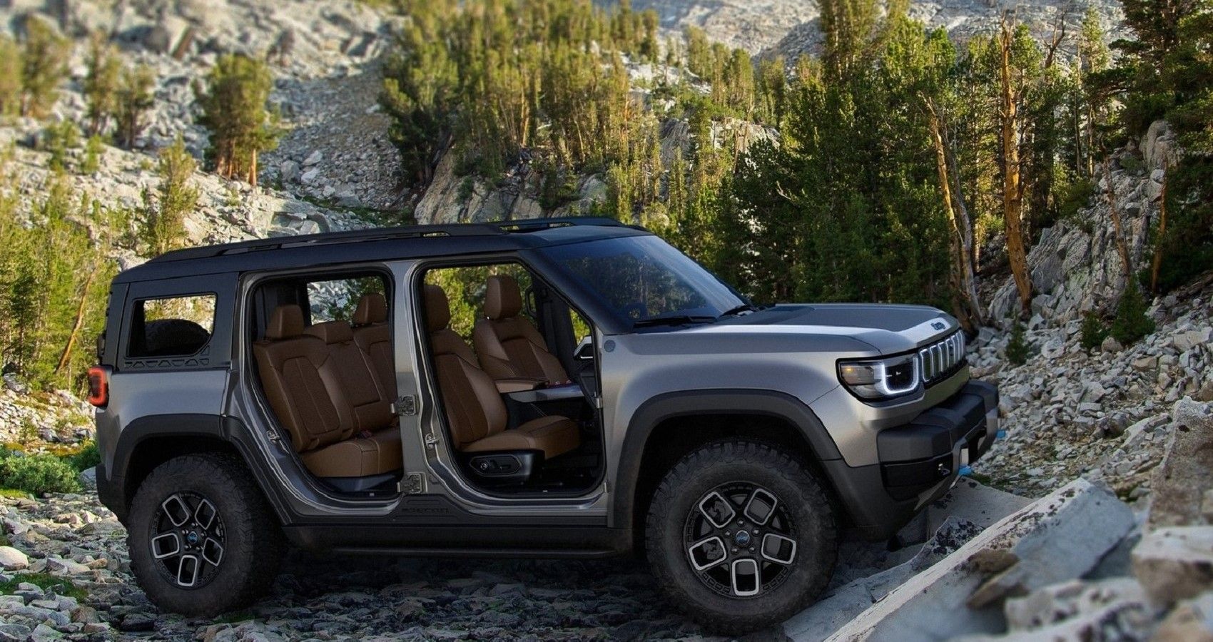 Jeep Recon Concept, side, in mountains