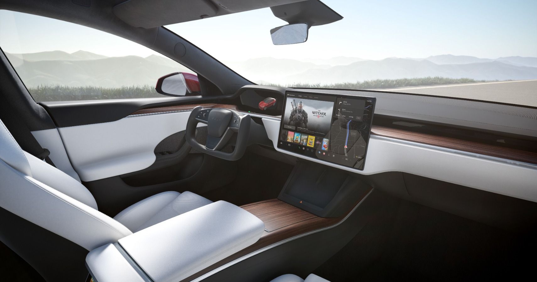 A Peek Inside The Tesla Model S Plaid's Spartan Interior