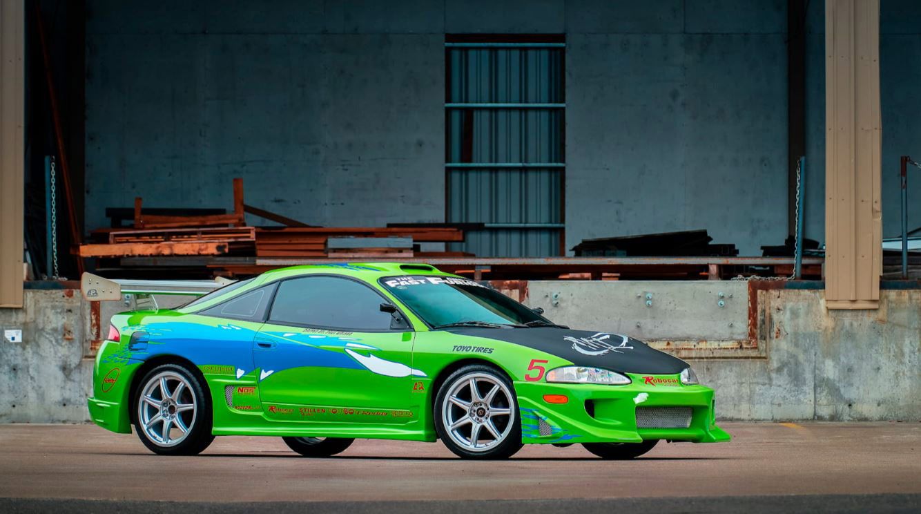 Paul-Walker-(Brian)-1995-Mitsubishi-Eclipse-(Green)----Front-Right