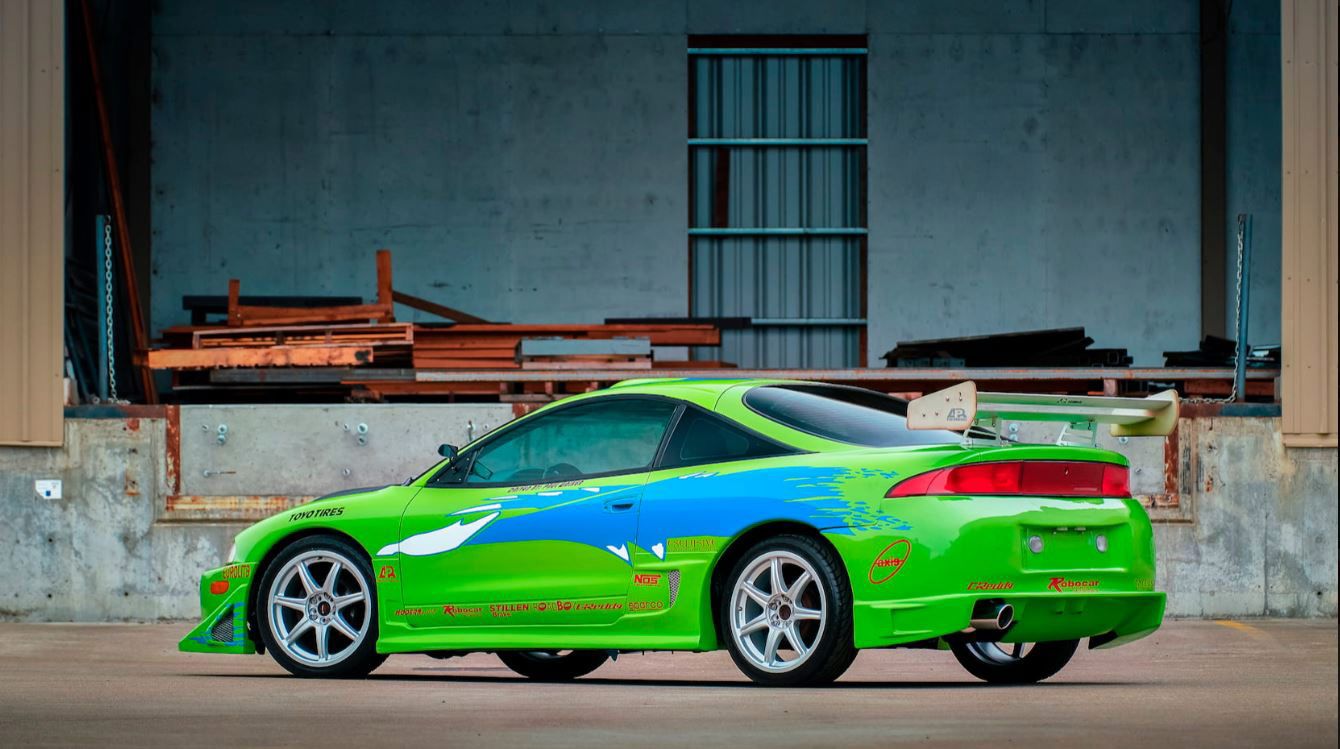 Paul-Walker-(Brian)-1995-Mitsubishi-Eclipse-(Green)----Rear-left