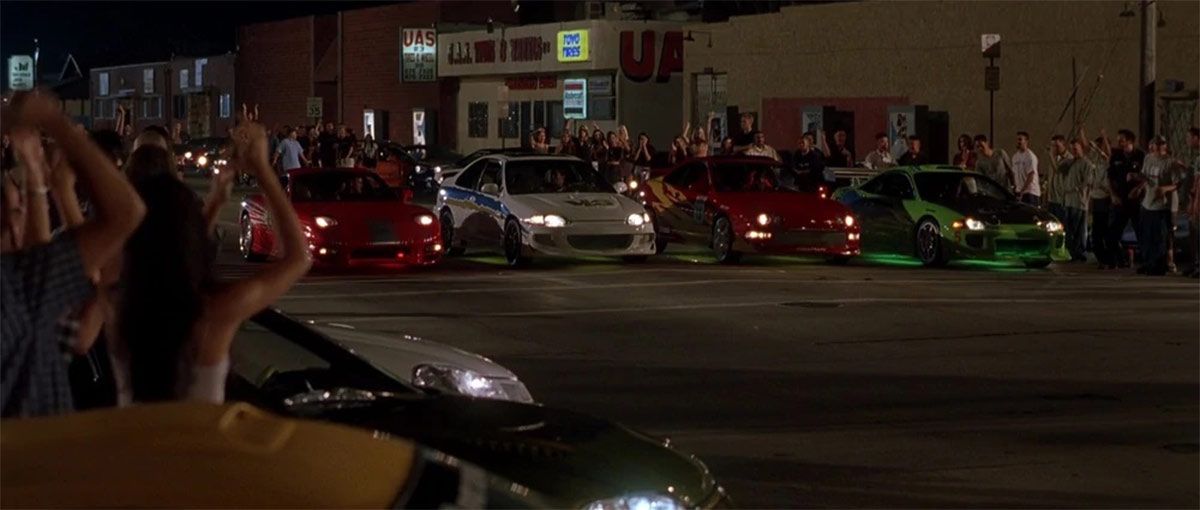 Paul-Walker-(Brian)-1995-Mitsubishi-Eclipse-(Green)---In-The-Fast-&-Furious--Street-race