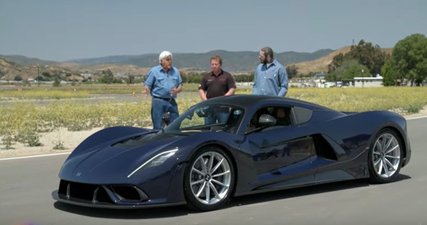 Post Malone and Jay Leno Hypercar, side