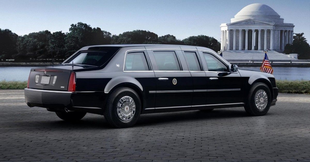 Presidential Cadillac limo rear